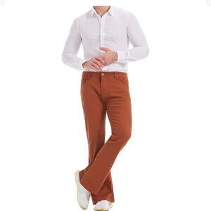 Wbestwind Men's Relaxed Stretch Vintage Jeans - Size: Large like new